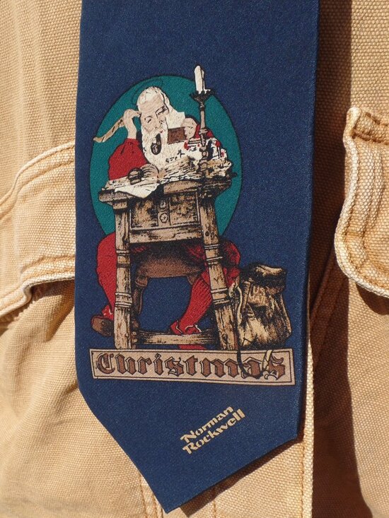 Norman Rockwell Other - Norman Rockwell Silk Tie Christmas Vintage Christmas '94